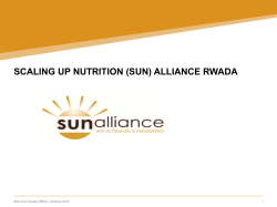SUN Alliance creation SUN Alliance in Rwanda creation