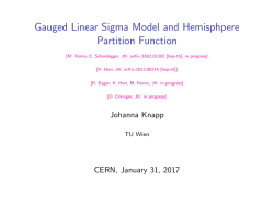 Gauged Linear Sigma Model and Hemisphpere Partition Function