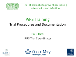 PiPS Training Trial Procedures