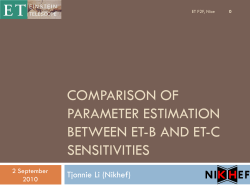 Comparison of parameter estimation between ET-B
