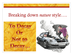 Breaking down nature style….