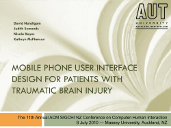 mobile phone user interface design for patients with