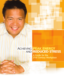peak energy reduced stress - Health Enhancement Systems