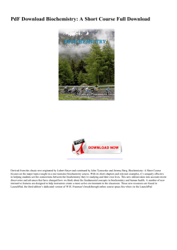 PdF Biochemistry: A Short Course Full