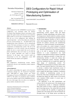 3 DES configurators - Periodica Polytechnica