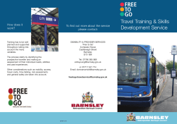 FREE TO GO - Barnsley Council