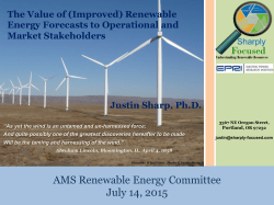 The Value of (Improved) Renewable Energy Forecasts to