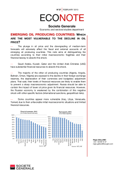 Emerging oil producing countries
