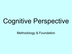 Cognitive Perspective
