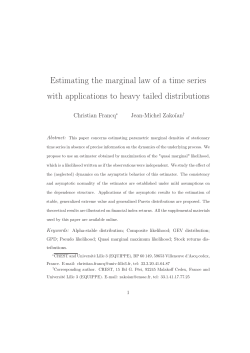 Estimating the marginal law of a time series with applications
