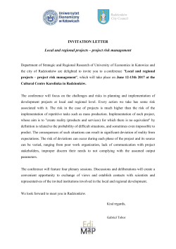 Karta zgłoszenia uczestnictwa