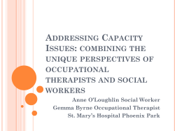 Occupational Therapy and Cognitive Assessments