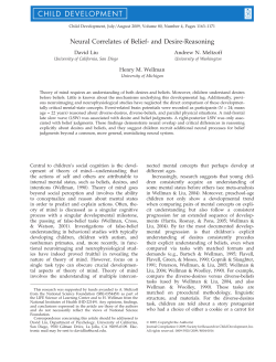 Neural Correlates of Belief- and Desire-Reasoning