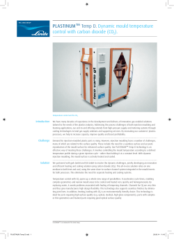 PLASTINUM&trade; Temp D. Dynamic mould temperature control with