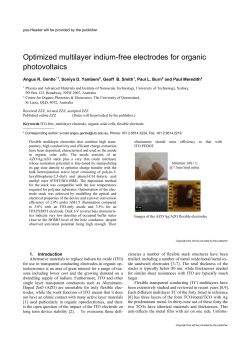 Optimized multilayer indium-free electrodes for