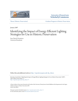 Identifying the Impact of Energy Efficient Lighting Strategies for Use