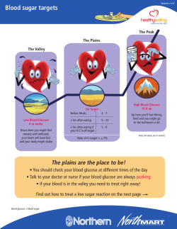 Blood sugar targets