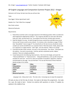 AP English Language and Composition Summer