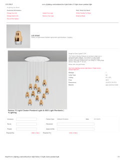cut sheet Fedora 12 Light Cluster Pendant Light