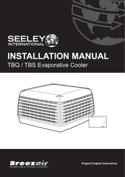 installation manual - Seeley International