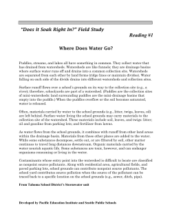Does it Soak Right in Field Study Student Does it Soak Right In Field