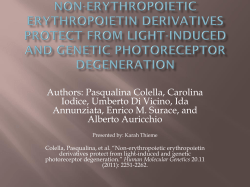 Non-erythropoietic erythropoietin derivatives protect from light