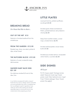 BREAKING BREAD LITTLE PLATES SIDE DISHES