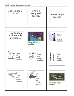 Simple Machines Flashcards_Questions_Set 1