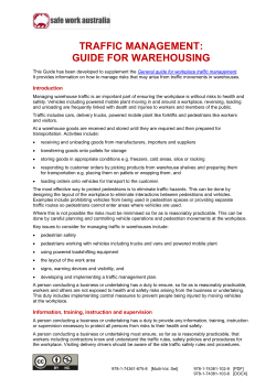 Traffic management: Guide for warehousing