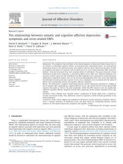 The relationship between somatic and cognitive