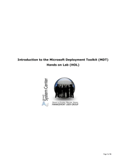Getting Started with Microsoft Deployment Toolkit (MDT)