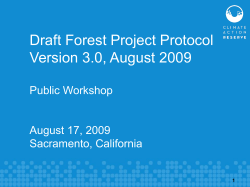 Harvested Wood Products - Climate Action Reserve