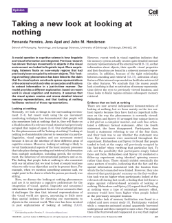 Taking a new look at looking at nothing