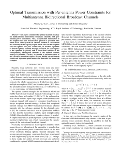 Optimal Transmission with Per-antenna Power