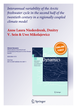Interannual variability of the Arctic freshwater cycle in the second