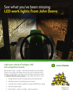 LED Work Lights Flyer - JDParts