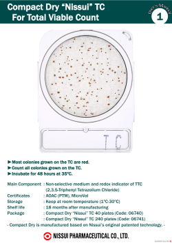 Compact Dry TC Nissui For Total Viable Count