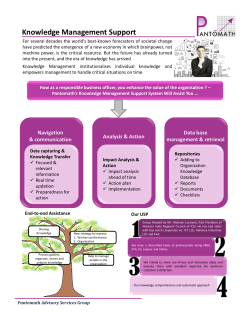 Knowledge Management Support