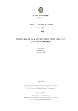 The Number of Bank Relationships, Borrowing Costs and Bank