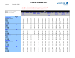 Rates for Traveling with Pets | United Airlines