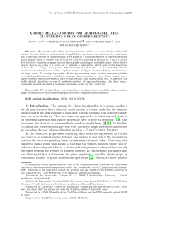 To appear in SIAM Journal on Discrete Mathematics, 2010 A MORE