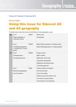 Exam links: Using this issue for Edexcel