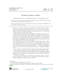 decisive markov chains