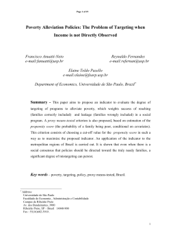 Poverty Alleviation Policies