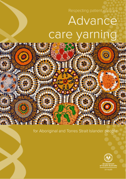 Advance care yarning