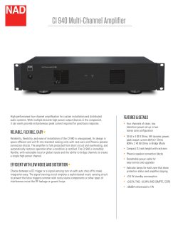 CI 940 Multi-Channel Amplifier