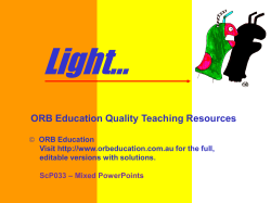 Light... - ORB Education
