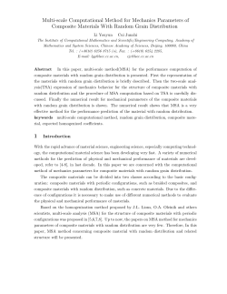 Multi-scale Computational Method for Mechanics Parameters of