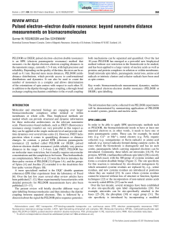 Pulsed electron&ndash;electron double resonance