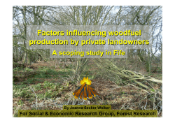 Factors influencing woodfuel production by private landowners